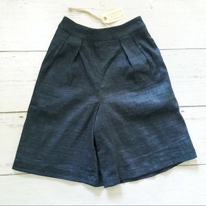NWT Annelore navy linen skort